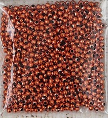 Бусины пришивные, Ø 3 мм, 500 гр, красный