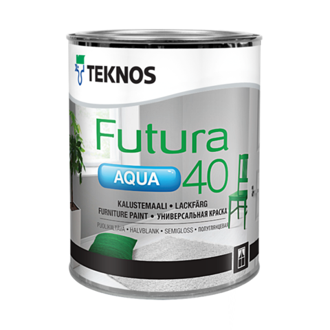 TEKNOS FUTURA AQUA 40/Текнос Футура Аква 40 Полуглянцевая универсальная краска