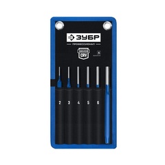 ЗУБР 6 предметов, набор шестигранных выколоток в чехле, Профессионал (21070-H6)