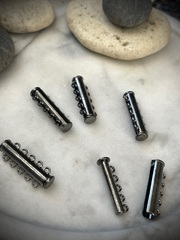 Многоуровневый магнитный замок - gunmetal - 5 колец - 30мм