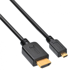 Кабель HDMI - Micro HDMI, M/M, 1.8 м, v1.4, Buro, чер, MICROHDMI-HDMI-1.8