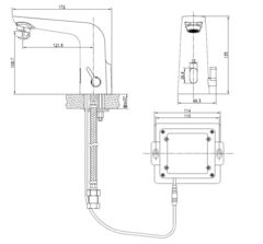Смеситель для раковины SENSE сенсорный