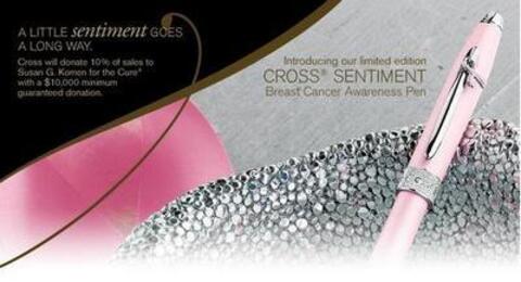 Ручка шариковая Cross Sentiment BCA SE, Pale Pink CT (AT0412-1E)