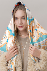 Платок «Императорский дом России» 100% шёлк