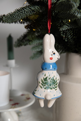 Керамическая елочная игрушка 