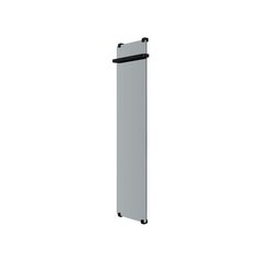 Allen Brau Полотенцесушитель электрический Infinity 180x44 с рейлингом и креплением, черный браш фото