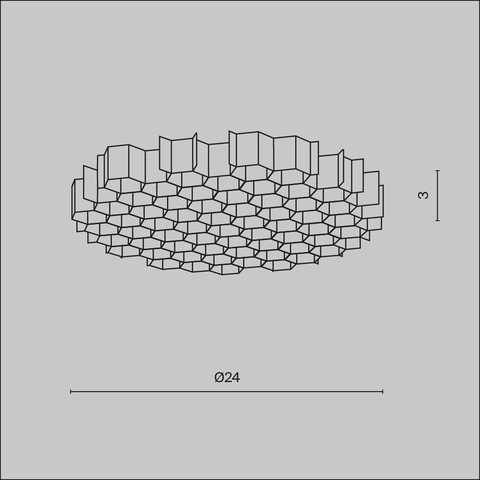 Комплектующие для светильника Maytoni Focus t HoneyComb-D24