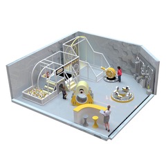 Детский игровой лабиринт «Лимонное настроение» 50 м²