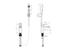 Aquatek AQ1712CR AQ1712CR ЛУГАНО смеситель для раковины 106 с гигиеническим ручным душем