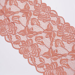 Кружево/Стрейч/Е1264-2  коричневый