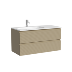 Тумба SANCOS подвесная Folk 2я левая цв. Cappuccino, FL100LCP фото