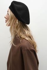 Берет из кашемира чёрный