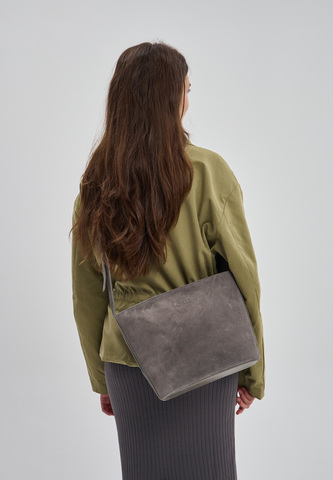 сумка через плечо серая