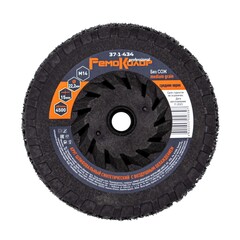 37-1-434 Круг зачист. полимер. (коралловый) Черный, medium grain (средний), 125хМ14х15мм (РемоКолор)