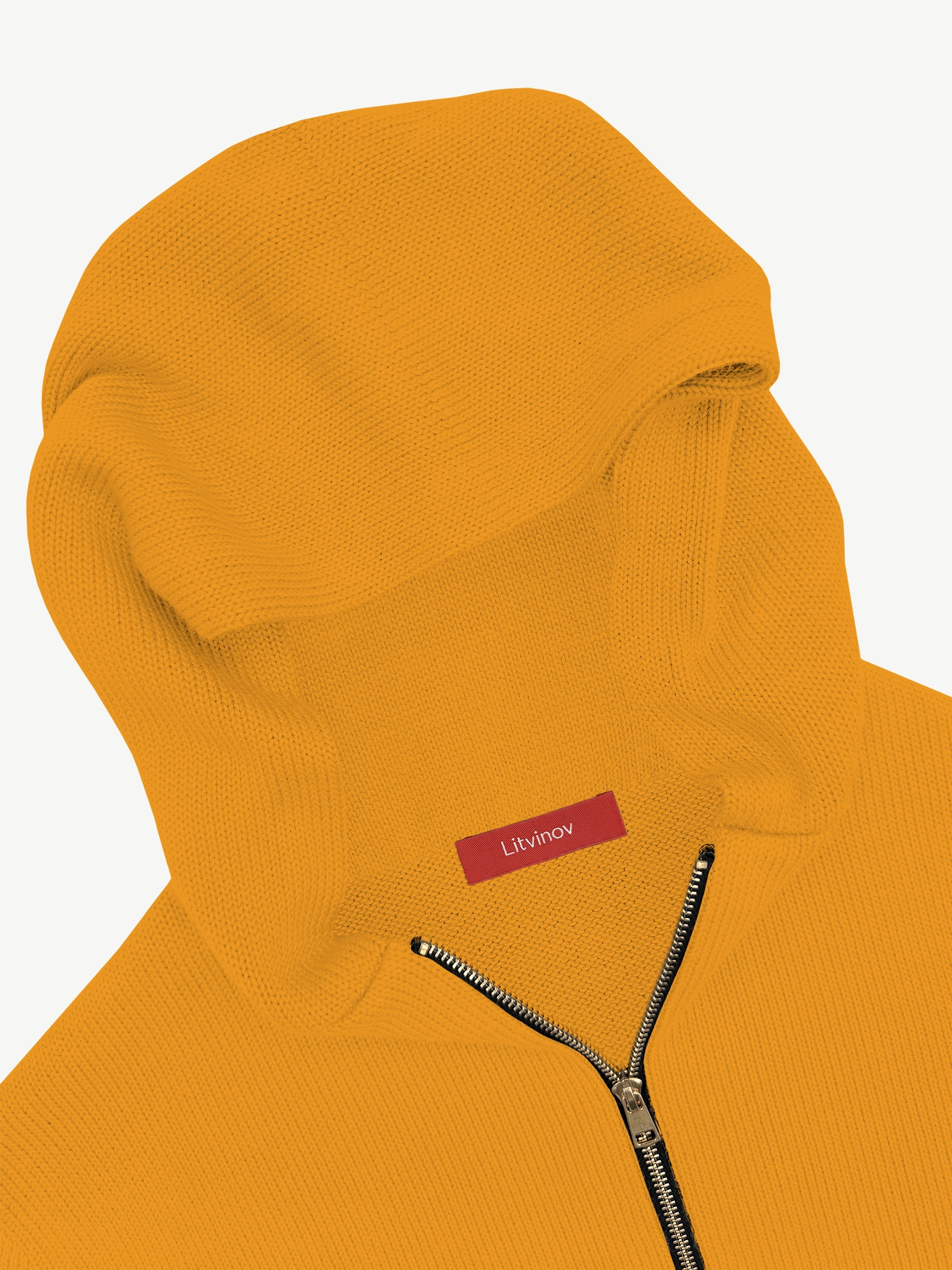 Толстовка на замке из экохлопка