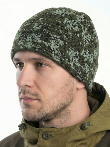 Шапка трикотажная с флисовой подкладкой (цифра)