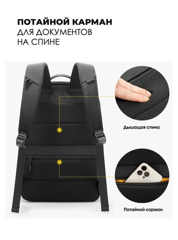 Картинка рюкзак городской Bange BG-7839 Navy - 11