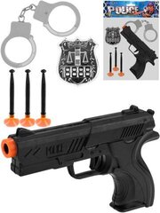 Пистолет с пулями-присосками, в наборе (16х2,2х10 см) (6 предм., в пакете)