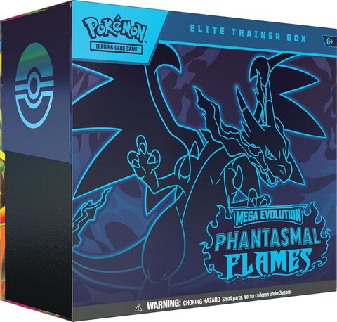 Набор карточек Pokemon TCG: Mega Evolution Elite Trainer Box (Phantasmal Flames) (на английском языке)