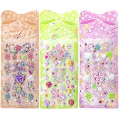 
          Наклейки-стразы Alingar, акриловые, "Праздничное ассорти", цветочки, звездочки, корона, пакет с европодвесом