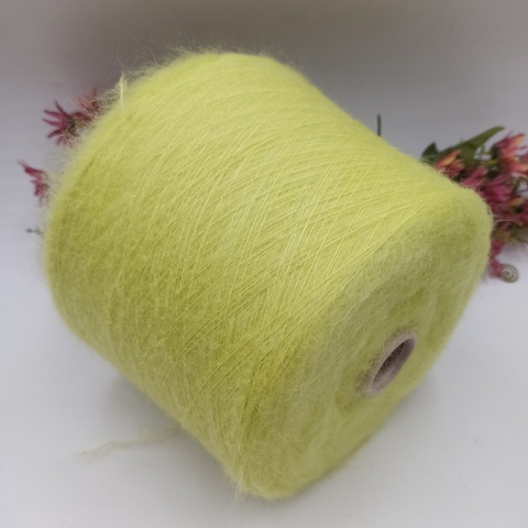 Мохер на шёлке арт Super Kid seta от Pura Lana Italia 850м/100гр 017 Лимонный