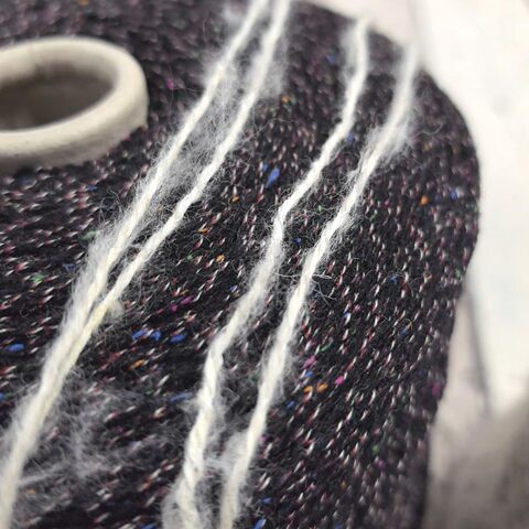 Вспушенная альпака на хлопке LANIFICIO DEL OLIVO HORUS 230 серо-бежевый