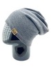 Картинка шапка-бини Skully Wear YZM-760-F grey - 6