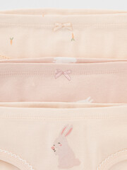 набор трусы/ уп  для девочки  К 1978-3уп/бл.персиковый,пыльный персик,зайчики Ал