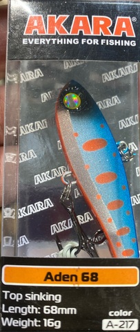 Воблер Akara раттлин Aden 68 мм 16 гр.  A217