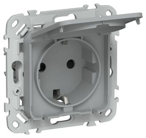 FLITE Роз. с з/к/ш кр б/к 16А IP44 РСшкр11-1-44-ФлС сер. IEK