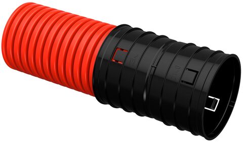 ELASTA Труба гофр. двустенная жесткая ПНД d=140мм (6м) IEK