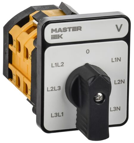 Перекл. кулачк. станд. черн. рук. 16А сх. 66 MASTER IEK