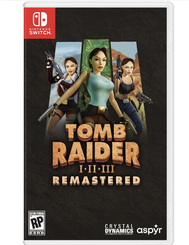 Tomb Raider I-III Remastered (картридж для Nintendo Switch, полностью на русском языке)