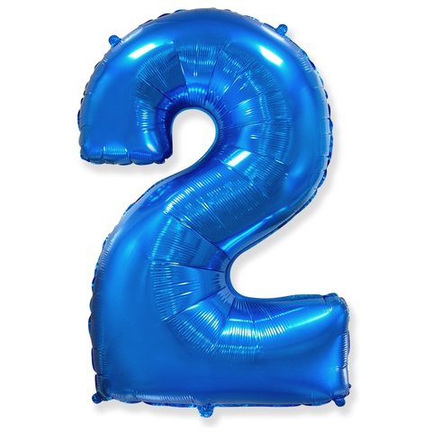 Цифра «2» синяя