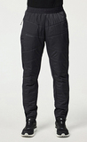 Премиальный костюм для лыж и зимнего бега Nordski Hybrid Hood Warm 2.0 Black-Grey