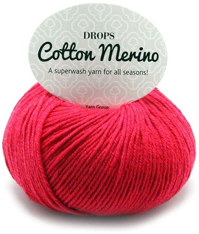 Пряжа Drops Cotton Merino 06 красный