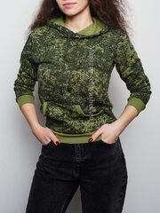 Купить камуфляжную кофту - Магазин тельняшек.ру 8-800-700-93-18 Джемпер камуфлированный ЦИФРА ЗЕЛЕНАЯ в Магазине тельняшек