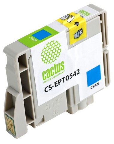 Картридж струйный Cactus CS-EPT0542 T0542 голубой (16.2мл) для Epson Stylus Photo R800/R1800
