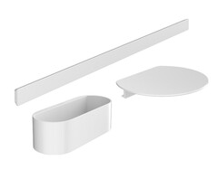 Hansgrohe WallStoris 27966700 Набор аксессуаров (белый матовый) фото