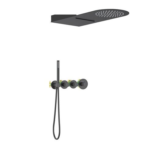 Timo SX-2350/03SM Душевая система встроенная с термостатом Timo Saona SX-2350/03SM черный