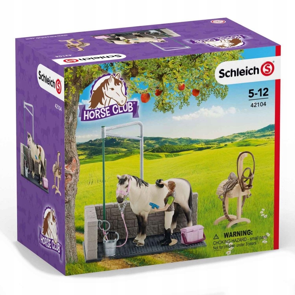 Фигурки Schleich Лошадиная мойка Schleich SLH-42104/животные/природа/  игрушки для детей/ купить в Москве | Доставка по России.