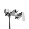 Cezares SLIDER-VD-GM SLIDER-VD-GM Смеситель для ванны и душа однорычажный в комплекте с ручным душем, шлангом и держателем, оружейная сталь