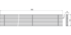 Решетка для дренажного желоба 100 мм, нержавеющая сталь, арт. ADZ-R324 AlcaPlast