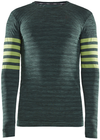 Утеплённая беговая рубашка Craft Fuseknit Comfort Blocked Green мужская