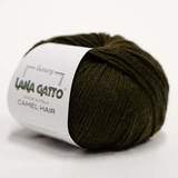 Пряжа Lana Gatto Camel Hair 5410 темный оливковый