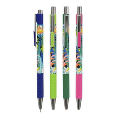 Ручка шариковая, автоматическая, Vinson, синие чернила, серия "Tropical", 24 шт