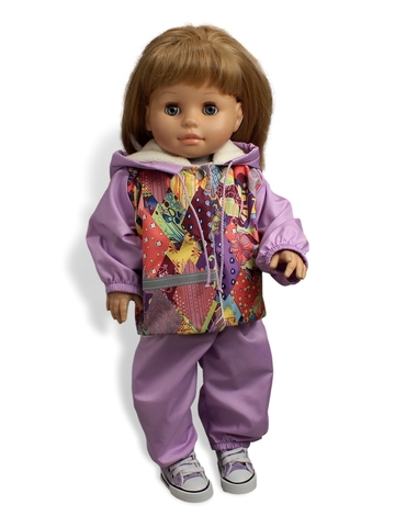 Комплект лыжный - На кукле. Одежда для кукол, пупсов и мягких игрушек.