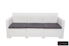 Комплект мебели NEBRASKA SOFA 3 (3х местный диван), белый
