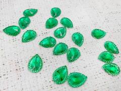 Стразы пришивные акрил, р 1,3х1,8 см