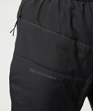 Премиальный костюм для лыж и зимнего бега Nordski Hybrid Hood Warm 2.0 Black-Grey